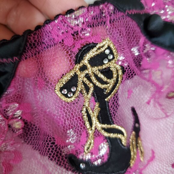 Pussycat Dolls by Robin Antin Shhh womens intimate Set size small bra 34 B nwt - Picture 12 of 13